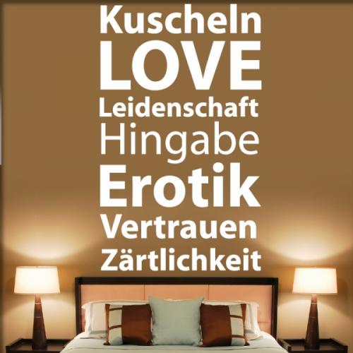 Schlafzimmer Worte 